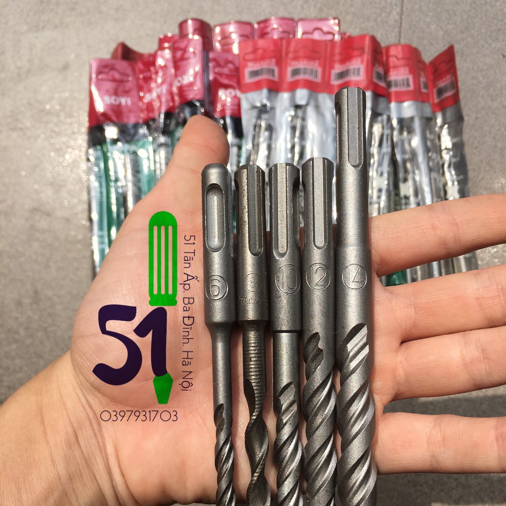 Mũi khoan bê tông | khoan tường các cỡ 6mm, 8mm, 10mm, 12mm, 14mm
