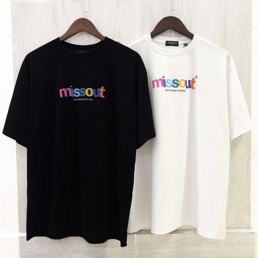 Áo thun nam MISSOUT, áo thun tay lỡ unisex, Dricco_official