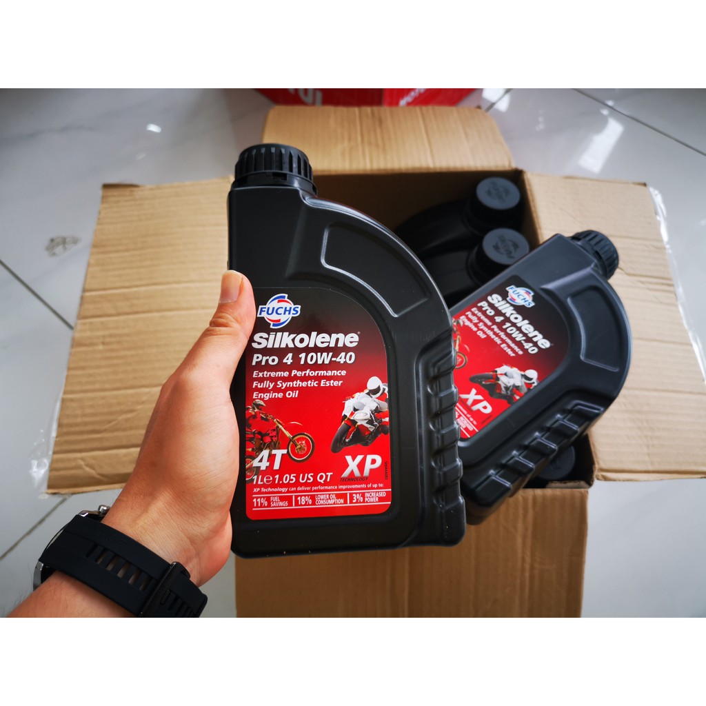 Dầu Nhớt 4T Fuchs Silkolene Pro 4 Plus 10w40