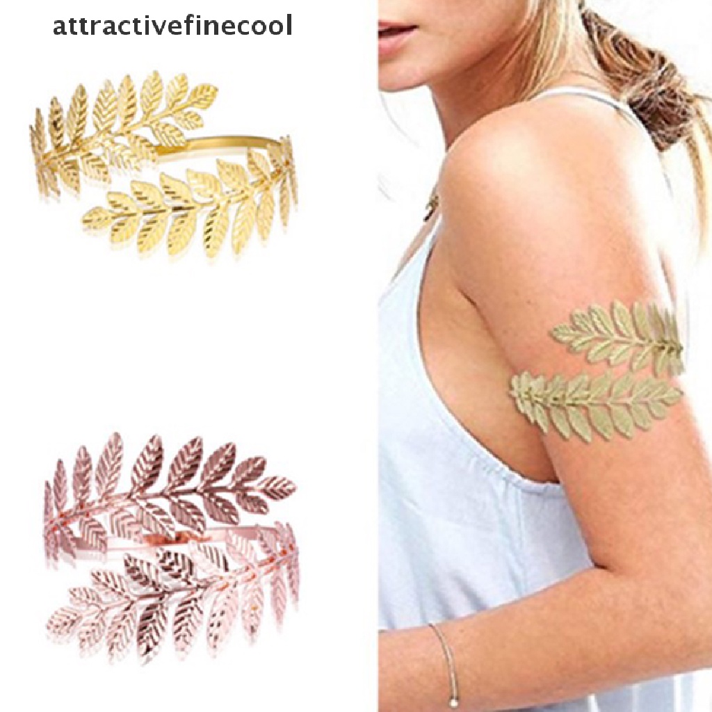 Acvn Vòng Đeo Cánh Tay Trên Bằng Kim Loại Hình Lá Laurel La Mã Hy Lạp