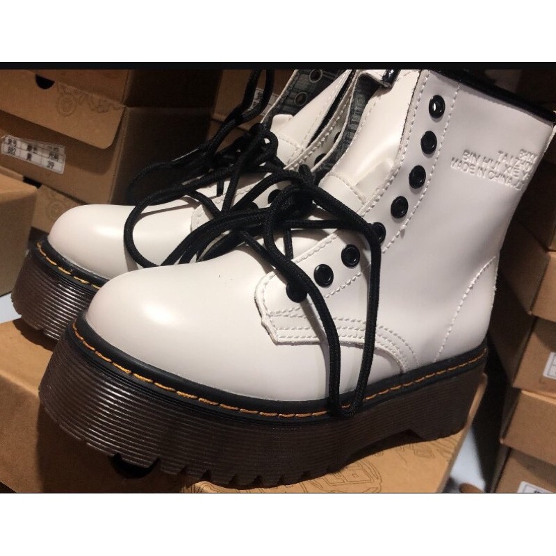 Giày Basic Boot Ulzzang DR Cao Cấp đế 5p sườn khoá zip