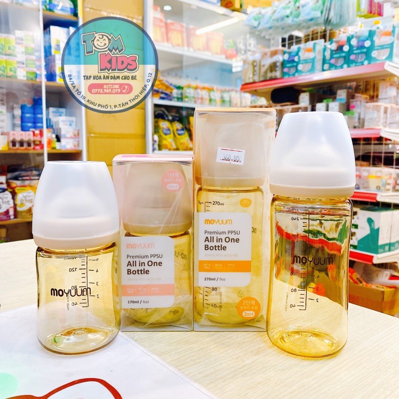 [CHÍNH HÃNG ] BÌNH SỮA MOYUUM HÀN QUỐC ( CAO CẤP ) 160ml - 270ml
