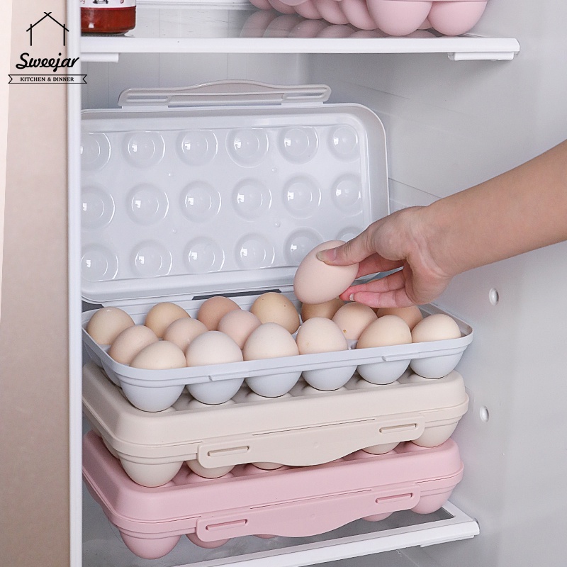 Hộp Đựng Trứng 18 / 12 Ngăn Bằng Nhựa PP Có Nắp Chống Rò Rỉ Tiện Dụng
