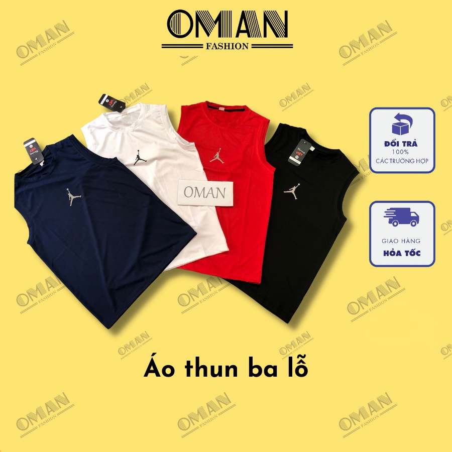 Áo ba lỗ nam OMAN tập gym, áo tanktop thun lạnh mặc nhà chơi thể thao - BL02