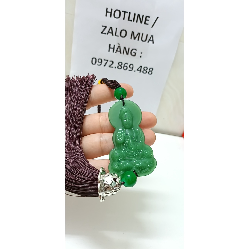 Khánh Treo Xe Ô Tô Phong Thủy Tượng Phật Bà Quan Thế Âm Ngồi Đài Sen