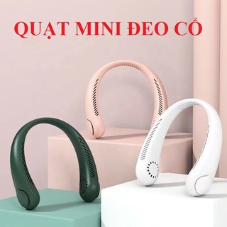 Quạt đeo cổ mini tích điện nhỏ gọn tiện lợi