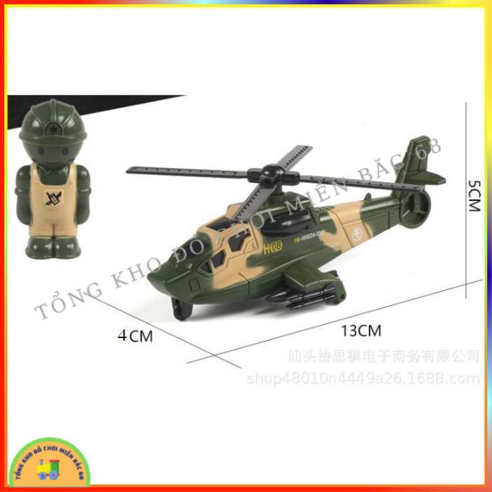 Đồ chơi Hộp 6 xe quân sự đồ chơi chạy đà cho bé gồm xe tăng máy bay, xe bọc thép, xe chỉ huy, xe cứu thương, xe tải TKMB