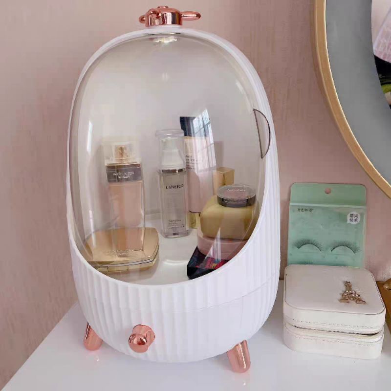 Tủ đựng mỹ phẩm, kệ mỹ phẩm có đèn Led phong cách Bắc âu