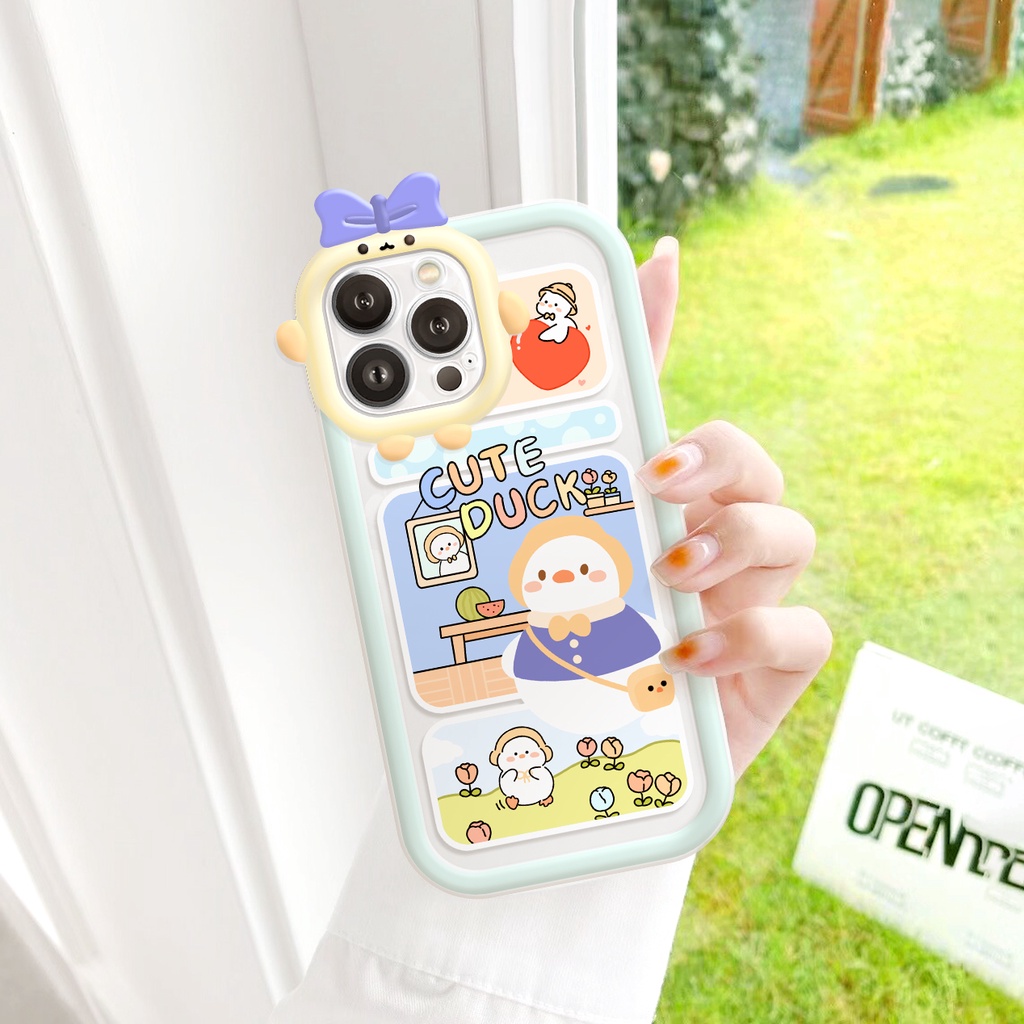 Ốp lưng iphone camera nơ vịt trắng 6/6plus/6s/6splus/7/7plus/8/8plus/x/xs/11/12/13/14/pro/max/promax/plus/shin/case