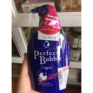 Sữa tắm tạo bọt Senka Bubble hương hoa 500ml