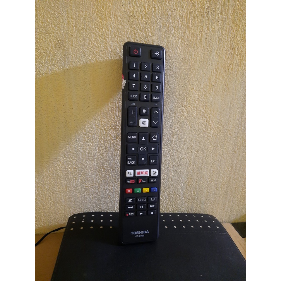 Remote Điều khiển tivi Toshiba CT 8069- Hàng chính hãng 100% Tặng kèm Pin!!!