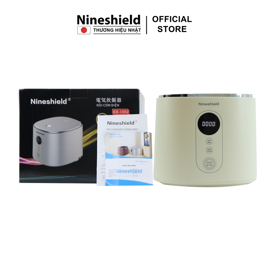 Nồi cơm điện tách đường Nineshield KB1002 - Nồi cơm điện tử 3L đa năng với 5 chế độ nấu - Hàng chính hãng