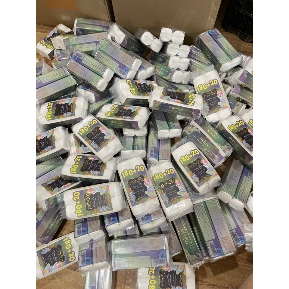 BÔNG TẨY TRANG MIHOO COTTON PADS HÀN QUỐC -BÔNG TẨY TRANG MỀM MỊN NHƯ MÂY KHÔNG SƠ BÔNG-Chính hãng