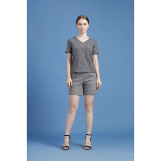 [Mã FASHIONMALLT4 giảm 15% đơn 150k] Áo thun tay ngắn nữ Callia Lisa Tee (Trắng/Xám)