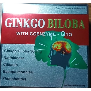 Ginko biloba 360 ,viên nang mềm giúp vững bền thành mạch