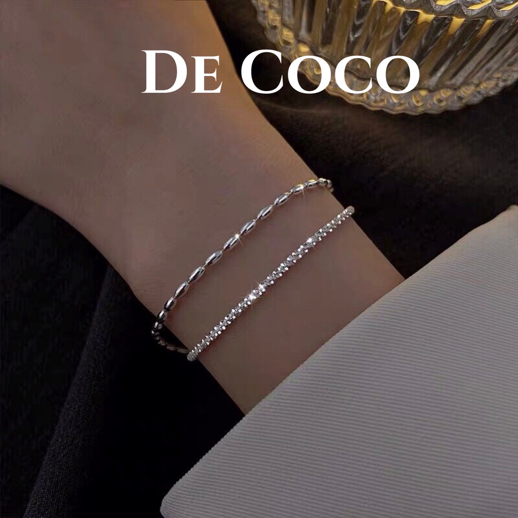 Vòng tay, lắc tay bạc Layla decoco.accessories
