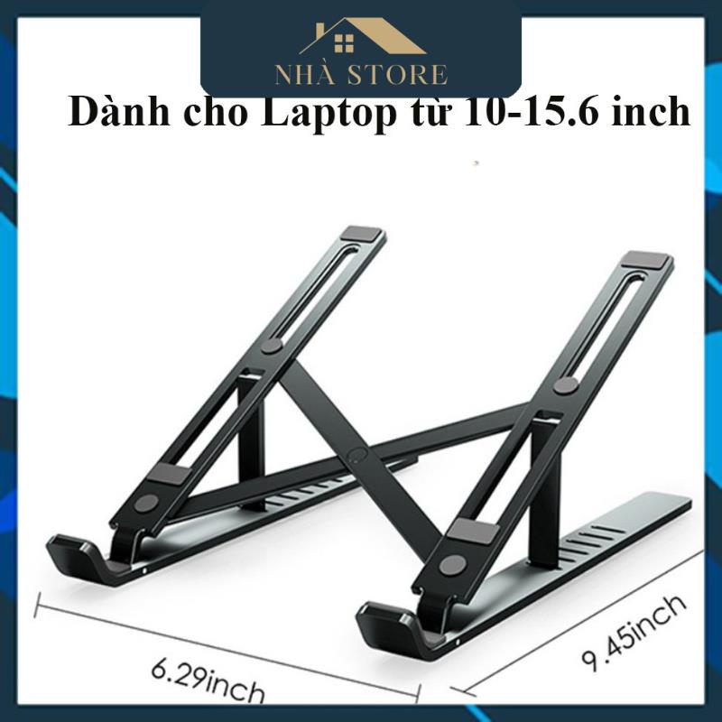 Giá đỡ laptop,ipad, macbook, kệ đỡ máy tính nhựa lõi nhôm cao cấp kèm túi đựng, hỗ trợ tản nhiêt, gấp gọn