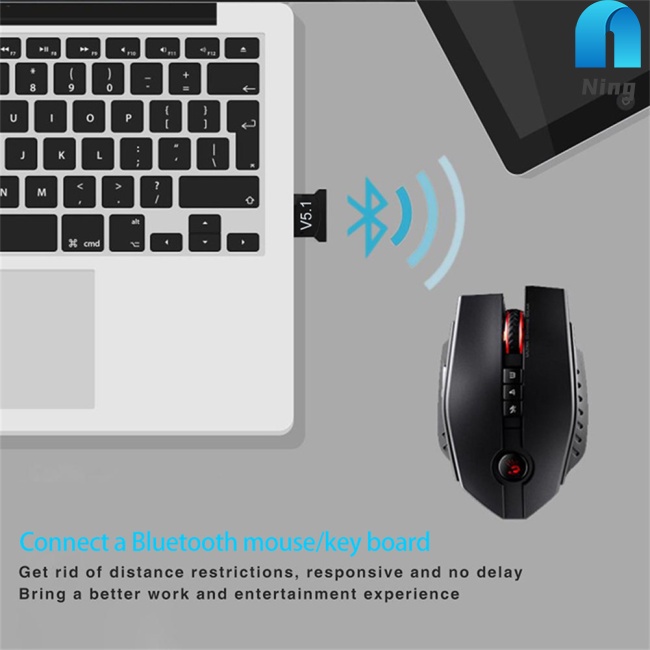 Usb Nhận Tín Hiệu Bluetooth 5.1 Không Dây V5.1 Cho Pc Laptop