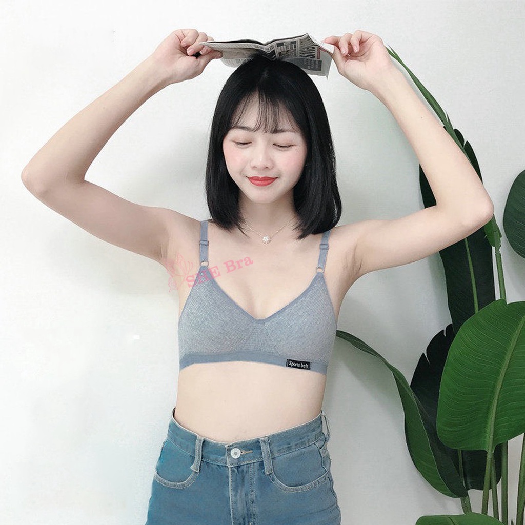 Áo Lót Nữ Không Gọng Mút Mỏng Áo Sport belt Mềm Mịn Vải Cotton Thoả Mái ALO03