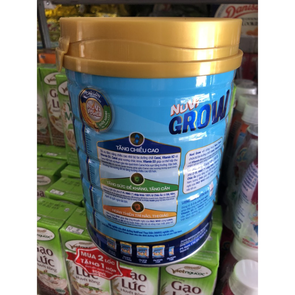 Sữa bột Nutifood  Nuvita Grow 3+ lon 900g - Dinh dưỡng đặc chế phát triển chiều cao lon (dành cho trẻ trên 3 tuổi)