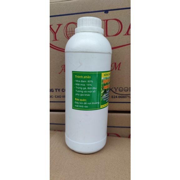 Dịch Nha Đam giải độc hữu cơ, bổ sung dinh dưỡng cho cây, GE nha đam chai 1L