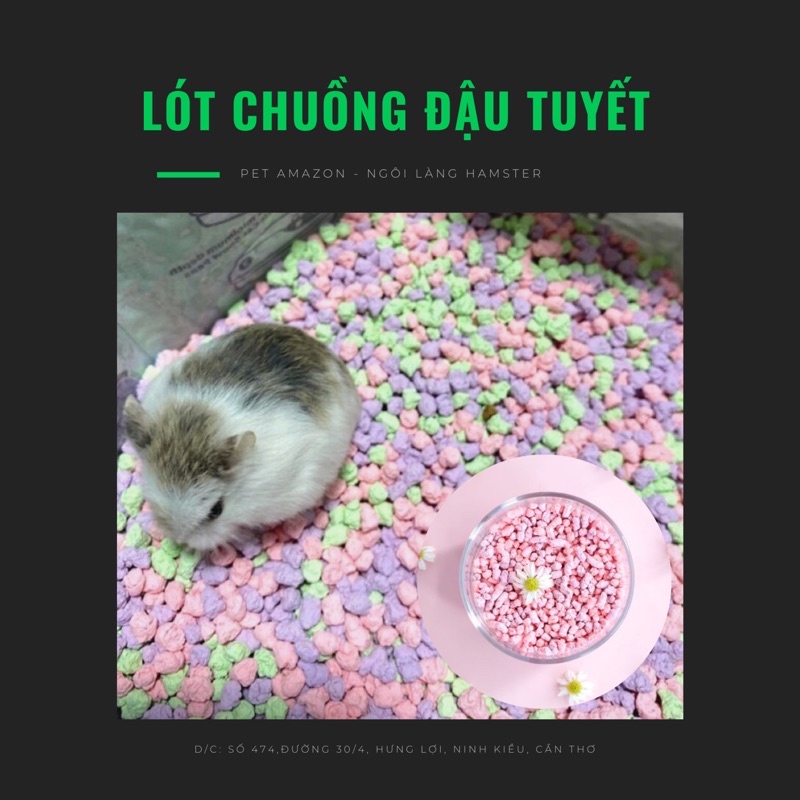 Lót Chuồng Đậu Tuyết 500g dành cho Hamster ,mèo