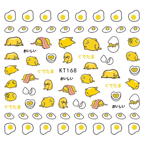 Sticker dán trang trí móng hình gấu dễ thương phong cách Hàn Quốc