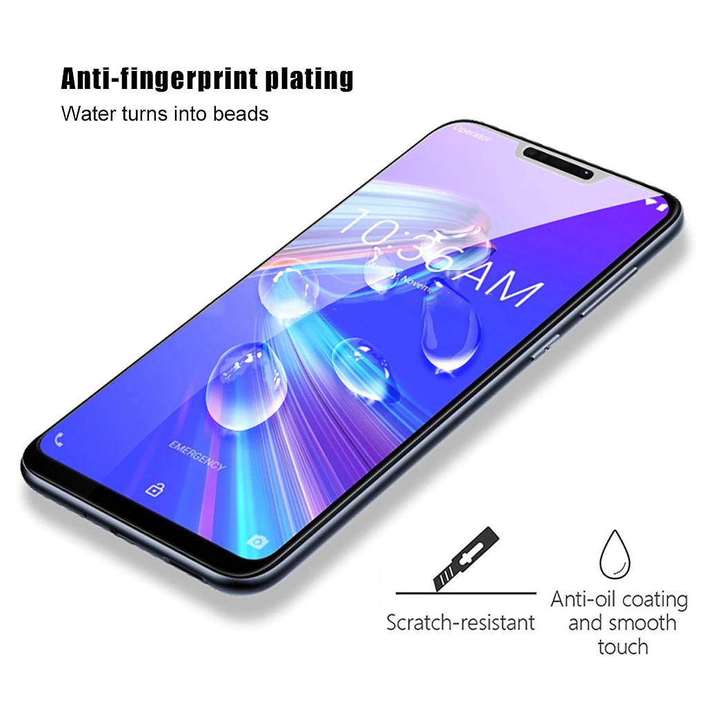 Miếng Dán Kính Cường Lực Full Màn 9D Cho Asus Zenfone Max Pro M2 - Đen