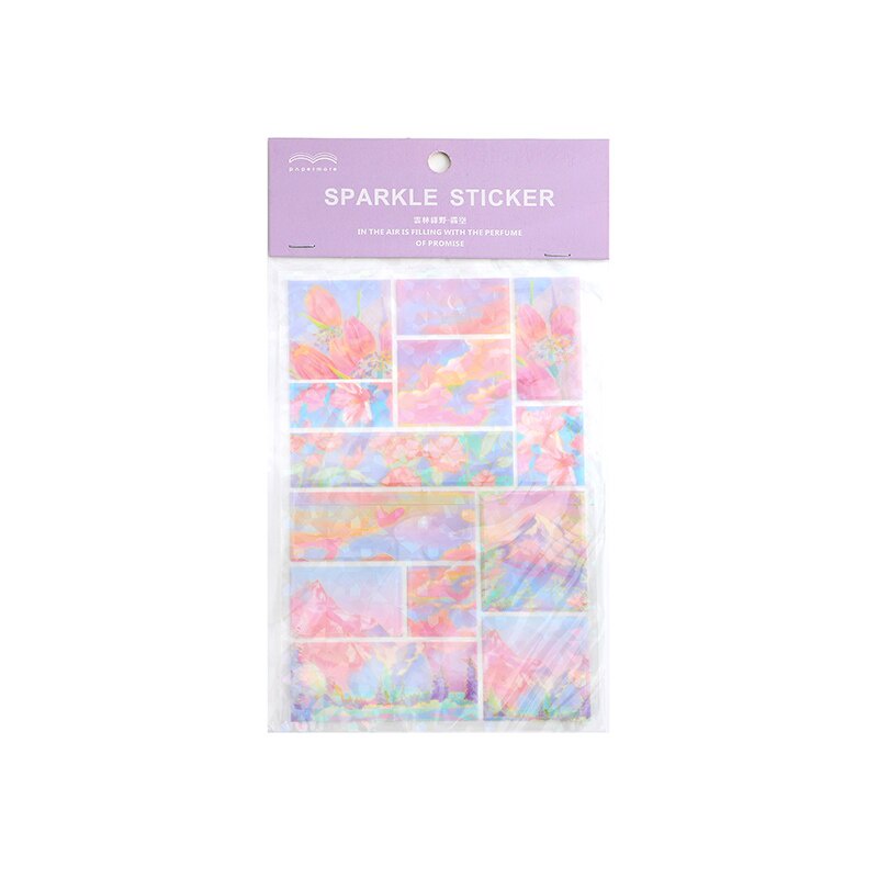 1 miếng dán PET nhiều màu sắc trang trí album ảnh DIY