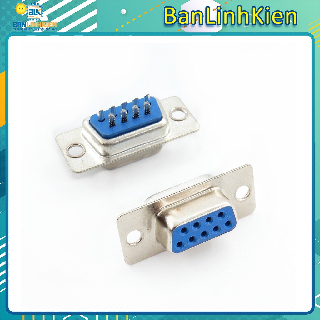 Đầu Cổng COM DB9 Thẳng Hàn Dây/ Đực hàn dây/ Cái hàn dây/ Vỏ DB nhựa | BigBuy360 - bigbuy360.vn