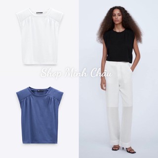 Áo thun độn vai Zarrraa canh sale, 3 mầu