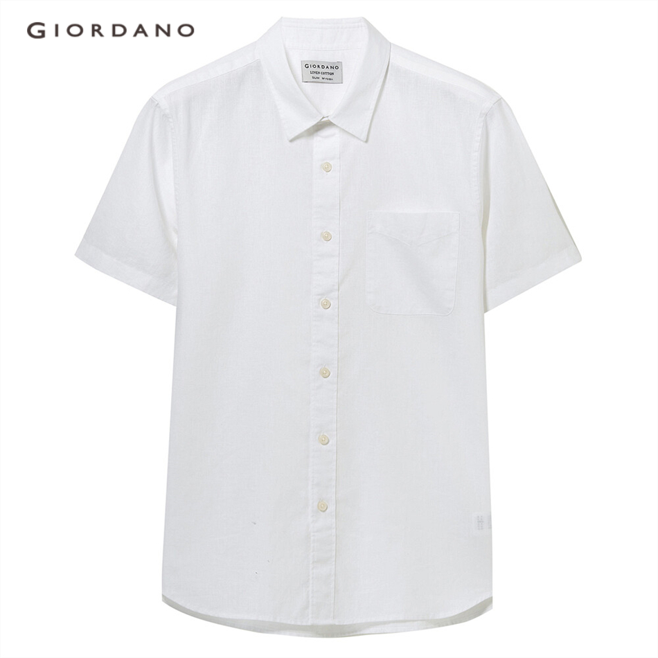 Áo Sơ Mi Giordano 90049482 Tay Ngắn Dáng Ôm Một Túi Thời Trang Nam | BigBuy360 - bigbuy360.vn