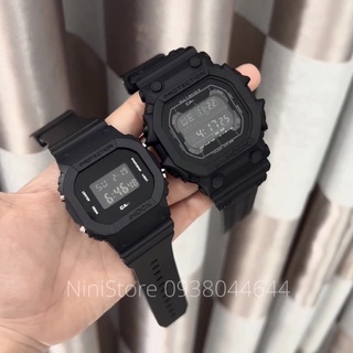 [niniwatch.official] Đồng hồ cá tính cho nam, nữ Full Đen GX-56BB