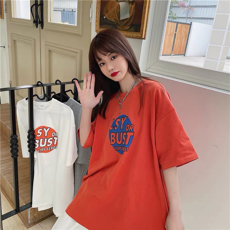 Áo thun phông Full size LAY BUST From rộng tay lỡ KL Unisex