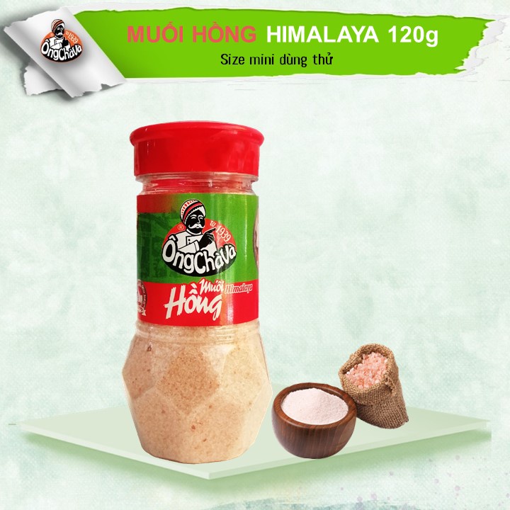 Muối hồng Himalaya 120gram Ông Chà Và - Himalayan Pink Salt