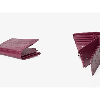 Ví Da Charles And Keith Phối Nút Unisex