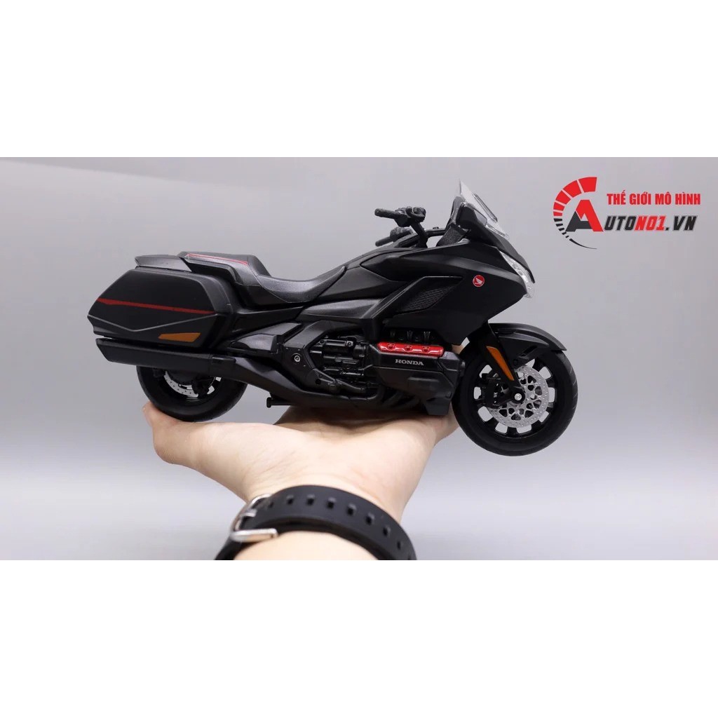 MÔ HÌNH XE HONDA GOLDWING 2020 BLACKRED 1:12 WELLY 7490