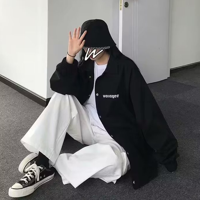 áo khoác gió 2 lớp thời trang unisex áo varsity jacket đồ đôi áo khoác kaki nữ trẻ tuổi chất đũi cao cấp áo khoác dù from rộng áo khoác cardigan