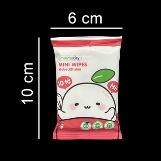 KHĂN ƯỚT PHARMACITY 10 Tờ Mini