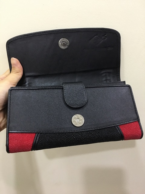 Ví da cá đuối hàng nhập Thái Lan new 100% Tặng ví đựng card bằng da bò