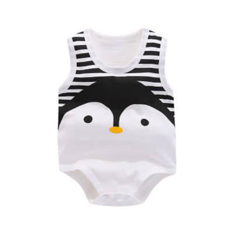 BodySuit Chíp Ba Lỗ Quảng Châu Thun Cotton Mùa Hè Mỏng Mát Cho Bé Trai & Gái