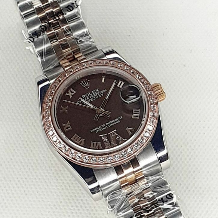 Đồng hồ nữ ROLEX viền đá Quarzt kính sapphire chống nước