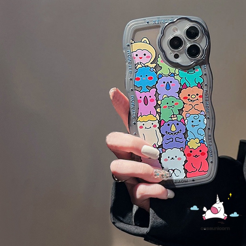 Ốp Điện Thoại Họa Tiết Quái Vật Hoạt Hình Cho iPhone 7plus 8plus 11 13 12 Pro MAX 7 8 6 6S Plus XR X XS MAX SE 2020