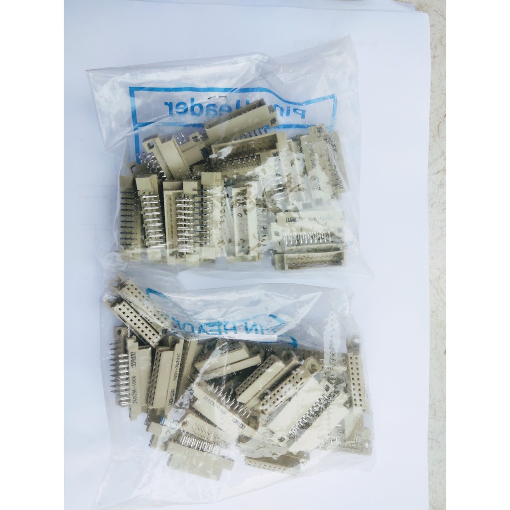 Bộ Connector 20P jack DIN35201 male female 20 chân-hàng có sẵn