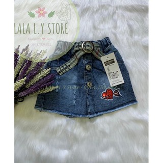 HÌNH THẬT🍀 Quần jeans giả chân váy cho bé gái- LSBQ006- Hàng chuẩn LALA L.Y store