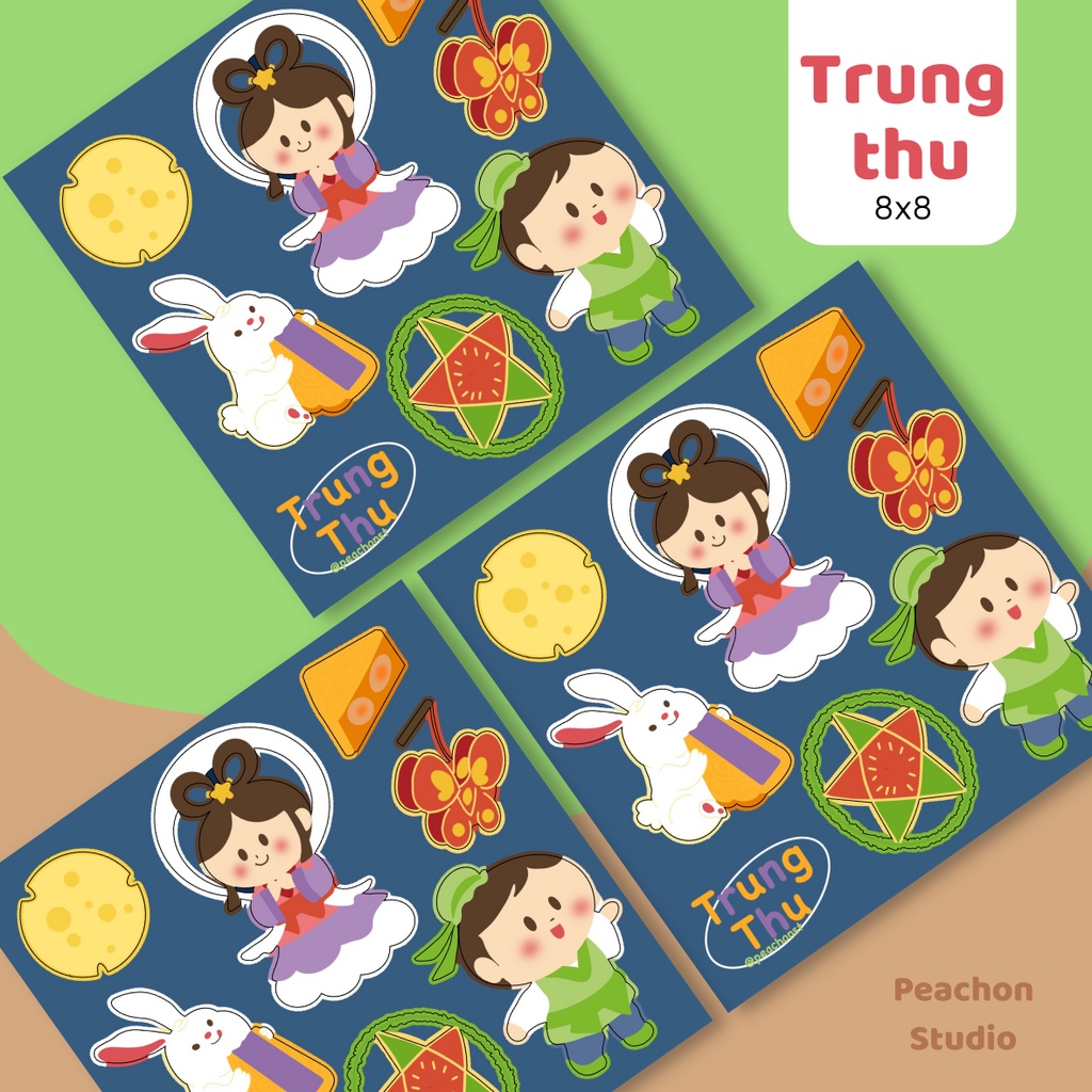 Peachonst | sticker trung thu