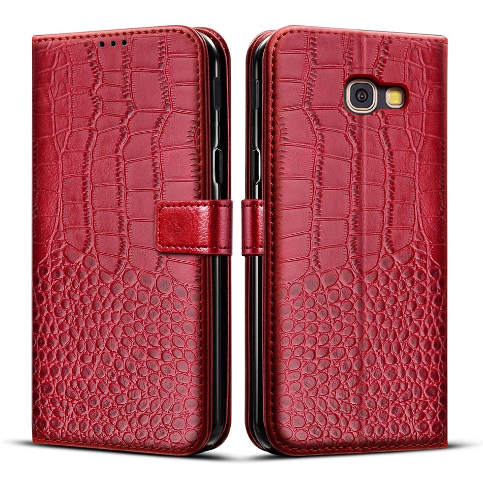 Bao Da Điện Thoại Dạng Ví Có Ngăn Đựng Thẻ Cho Samsung Galaxy A7 2017 Galaxy A7 2017 A720F A7200