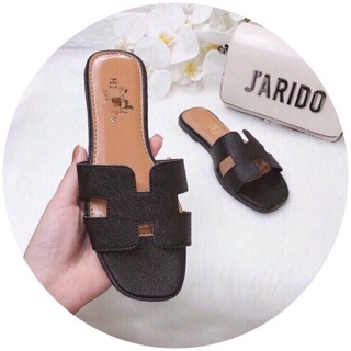 [Rẻ nhất VBB] ảnh thật Dép HM da xước