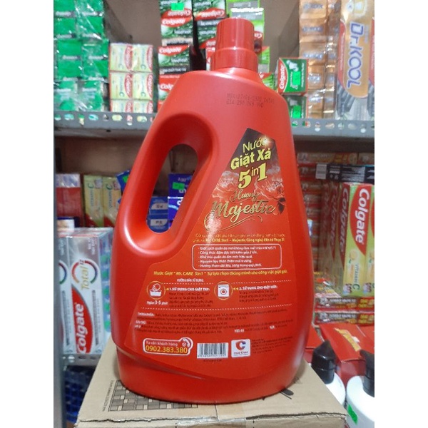 Nước giặt xả 5in1 MR.CARE Majestic Đỏ 3,6kg