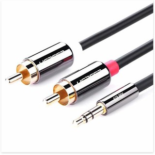 Dây AV 3.5 ra 2 đầu RCA Ugreen  đầu mạ vàng Tứ Gia Computer - Hàng Chính Hãng